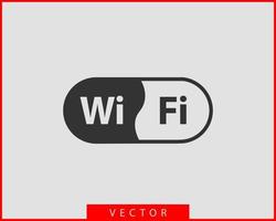 icono de wi-fi gratis. símbolo de vector wifi de zona de conexión. señal de ondas de radio.