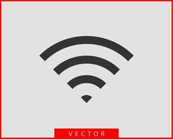 icono de wi-fi gratis. símbolo de vector wifi de zona de conexión. señal de ondas de radio.