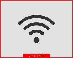 Free wi fi icon. Connection zone wifi vector symbol. Radio waves signal.