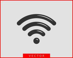 icono de wi-fi gratis. símbolo de vector wifi de zona de conexión. señal de ondas de radio.