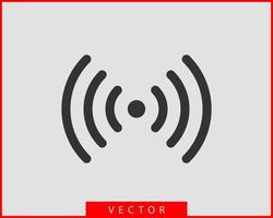 Free wi fi icon. Connection zone wifi vector symbol. Radio waves signal.