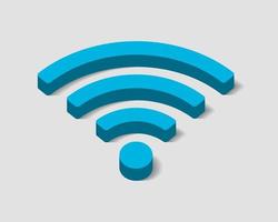 icono de wi-fi gratis. símbolo de vector wifi de zona de conexión. señal de ondas de radio.