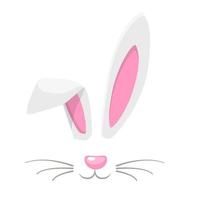 Cartoon Rabbit. Greeting card template. vector