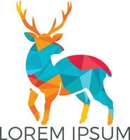 diseño de logotipo de ciervo. diseño de logotipo de vector de alce creativo.