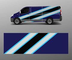 Vector de diseños de rayas abstractas gráficas de coche. concepto de diseño de líneas abstractas para envoltura de vinilo de gráficos de camionetas y vehículos