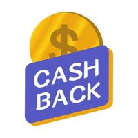 Sale tags casback vector