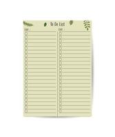 Set of planners and to do list. Template for notebooks, agenda, schedule, planners, checklists, cards and other stationery. vector