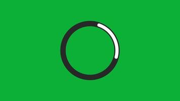 Animated circle progress bar free video clip
