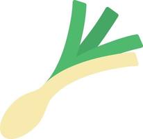 Leek Flat Icon vector