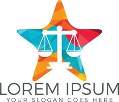 Law firm vector logo design.