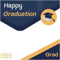 frame happy graduation vector