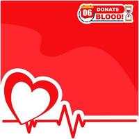 donate blood day vector