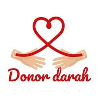 donate blood day vector