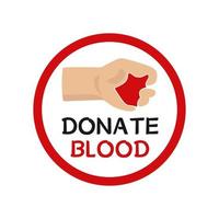 donate blood day vector