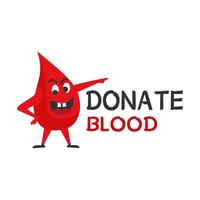 donate blood day vector