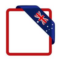 bandera de australia vector dibujado a mano