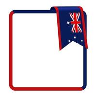 bandera de australia vector dibujado a mano