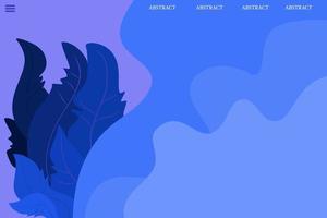abstract blue background for landingpage or homepage vector