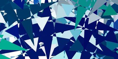 Light Blue, Green vector texture with random triangles.