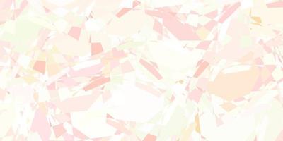 Light Pink, Green vector texture with random triangles.