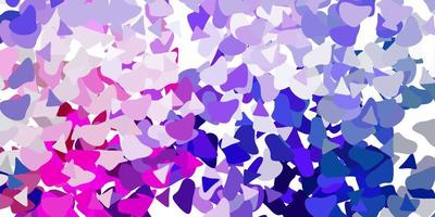 Light pink, green vector texture with memphis shapes.