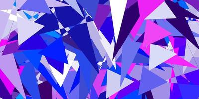 Light Pink, Blue vector background with polygonal forms.