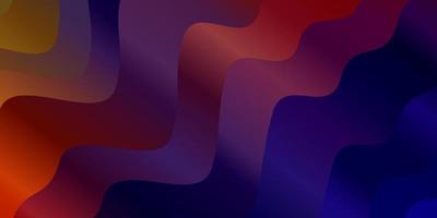 Dark Blue, Red vector template with wry lines.