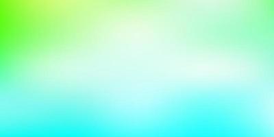 Light blue, green vector gradient blur template.