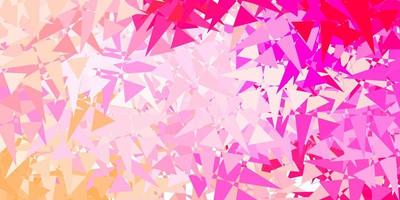 Light Pink vector texture with random triangles.