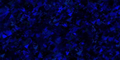 Dark blue, green vector background with polygonal forms.