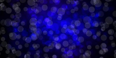 Dark Blue, Red vector background with spots.