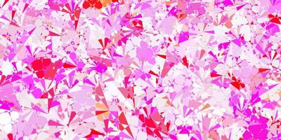 Light Pink, Yellow vector background with polygonal forms.