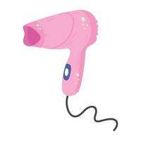 Premium flat sticker icon of hair dryer vector