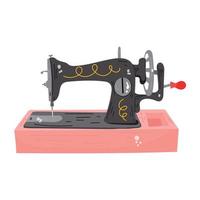 Trendy flat sticker icon of sewing machine vector