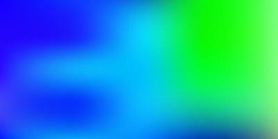 patrón de desenfoque de vector azul claro, verde.