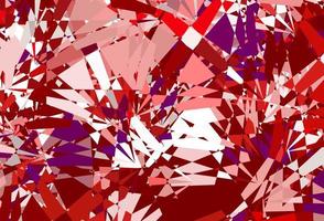 Dark Pink, Red vector texture with random triangles.