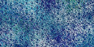 Light blue, green vector background with curved lines.