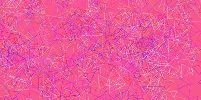 Dark Pink, Yellow vector pattern with polygonal shapes.