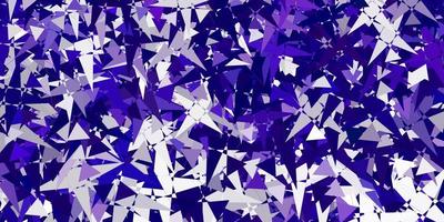 Light Purple vector pattern with polygonal shapes.