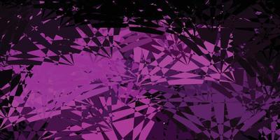 Dark Purple vector pattern with abstract shapes.