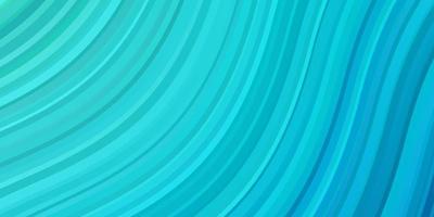 Light Blue, Green vector pattern with curved lines.