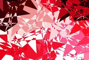 Light Pink, Red vector texture with random triangles.