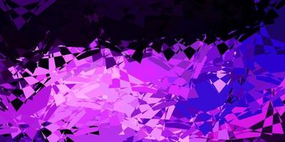 Dark Purple vector backdrop with triangles, lines.