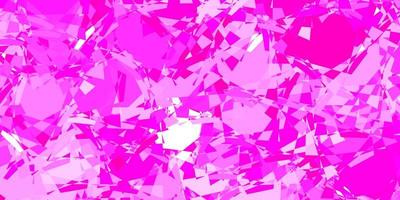 Light Pink vector background with polygonal forms.