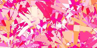 Light Pink vector pattern with polygonal shapes.