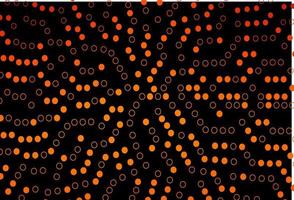 Dark Orange vector template with circles.