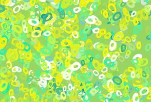 Light Green, Yellow vector template with circles.