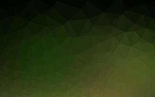 Dark Green vector polygon abstract layout.