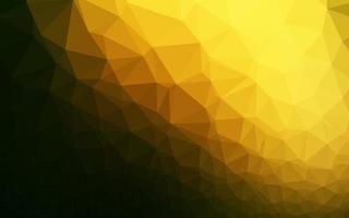 Dark Green, Yellow vector shining triangular background.