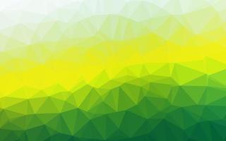 Light Green, Yellow vector abstract polygonal layout.